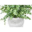 Plante artificielle, ensemble de 2, 16 po de hauteur, herbe d'eucalyptus, table, pots blancs, contemporain, moderne