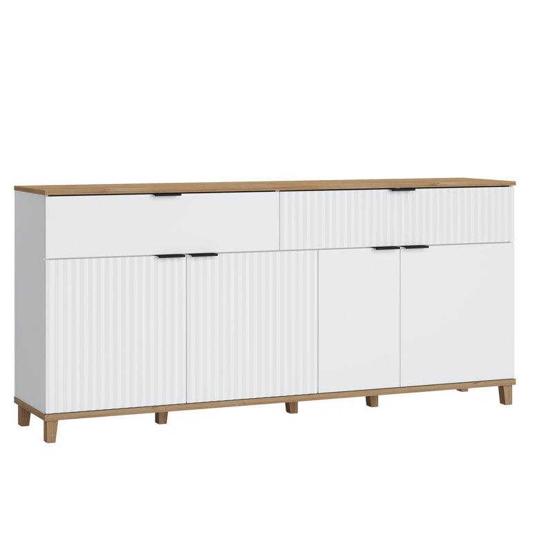 Plissee Sideboard 4 Door 2 Drawers
