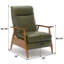 Fauteuil inclinable à accoudoirs en bois-424865036