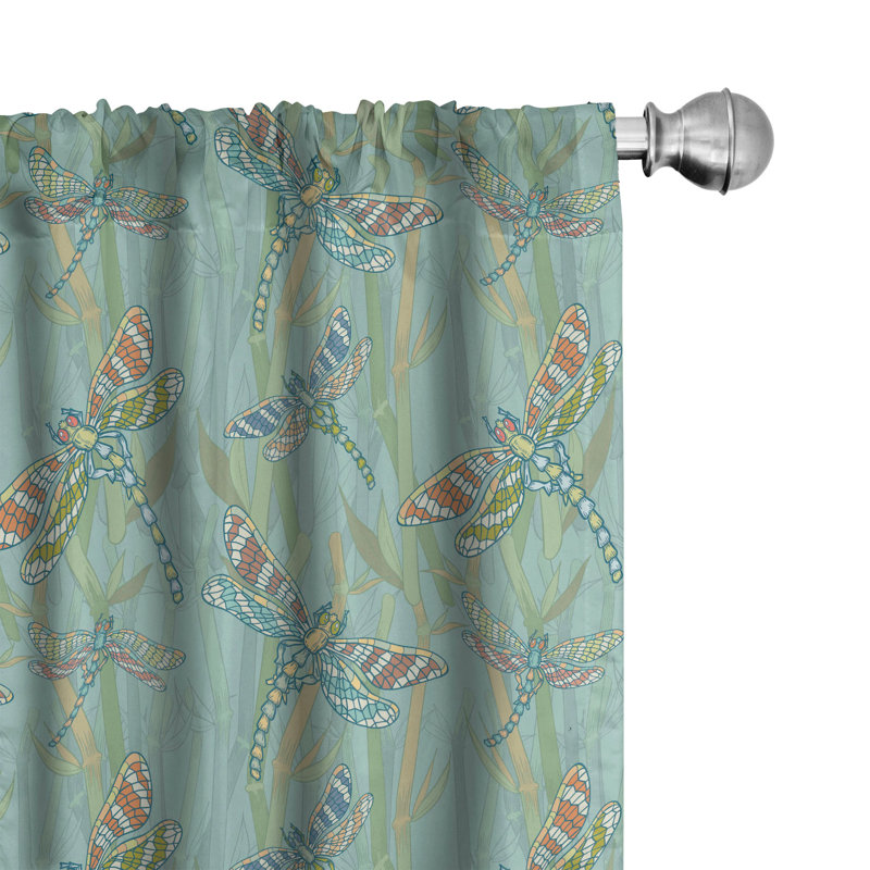 Semi-Sheer Rod Pocket Curtain Panels, 28" x 63"
