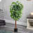 4Ft Artificial Double Trunk Ficus Tree - Indoor Fake Tree With Bendable Branches