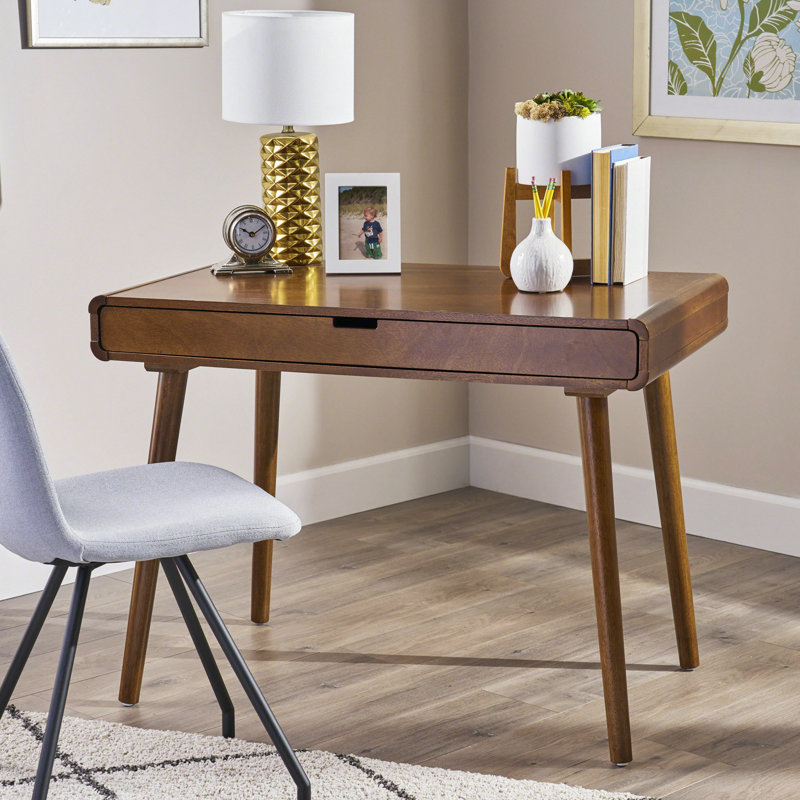 Bureau d'écriture avec grands tiroirs, table d'ordinateur pour espace de travail ou vestibule