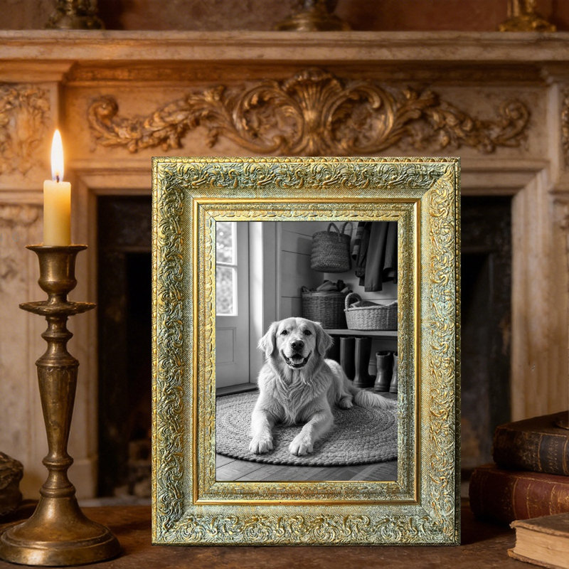 Cadre élégant 3 pièces 8 po x 10 po avec affichage horizontal ou vertical, Or antique, 3, 8 po x 10 po