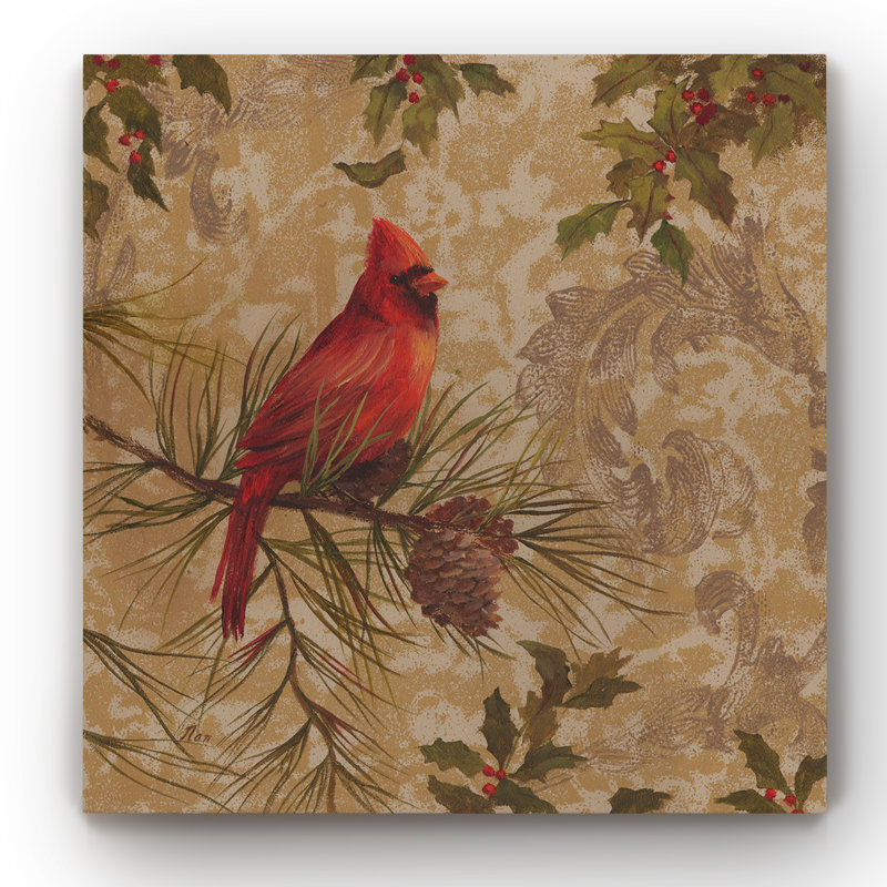 Cardinal I - impression sur toile tendue, H 10 po x l 10 po x P 1,5 po
