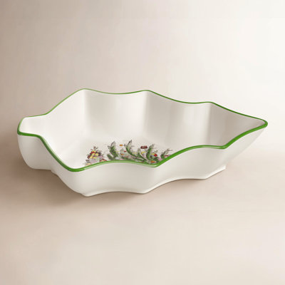 Spode Christmas Tree Tree-Shaped Dish