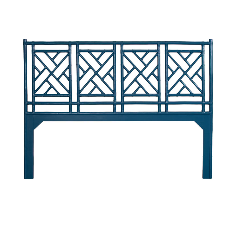Chippendale Headboard, King, Pacific Blue