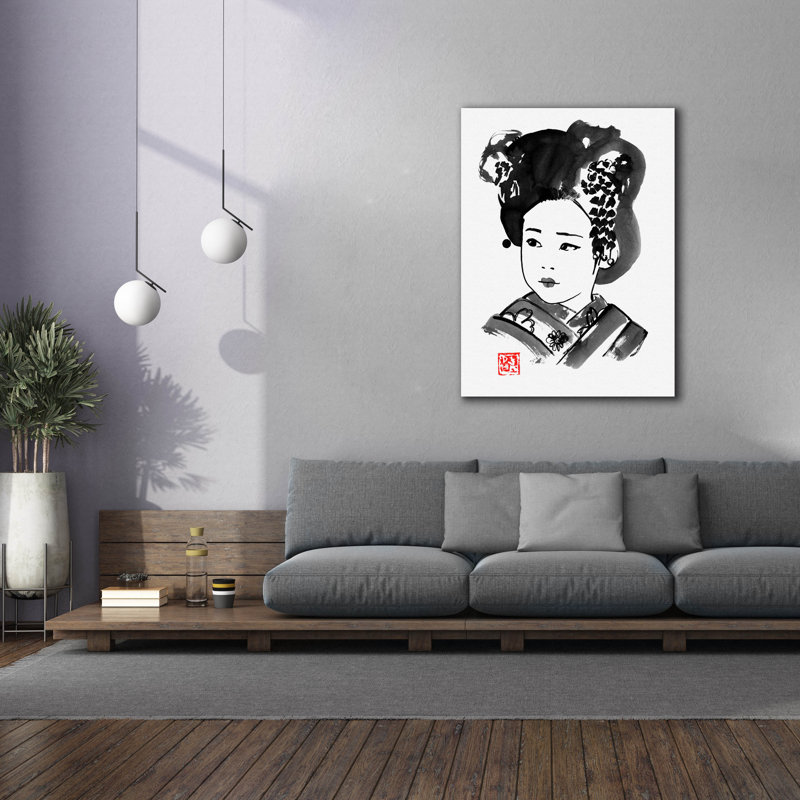'Petite Japonaise' by Pechane, Canvas Wall Art, 54" H x 40" W x 1.5" D