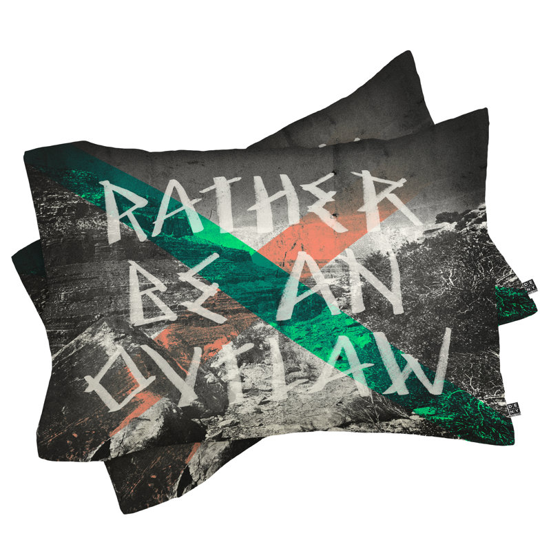 Housse de coussin Wesley Bird Rather Be An Outlaw, Standard