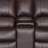 Manual Reclining Faux Leather Sofa Set: 3-Seater with Dual Recliners & 2-Seater with Center Console, Adjustable 90°-160°, Brown-116975484