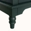 Commode à 3 tiroirs creux avec poignées en métal pour le salon et la chambre à coucher