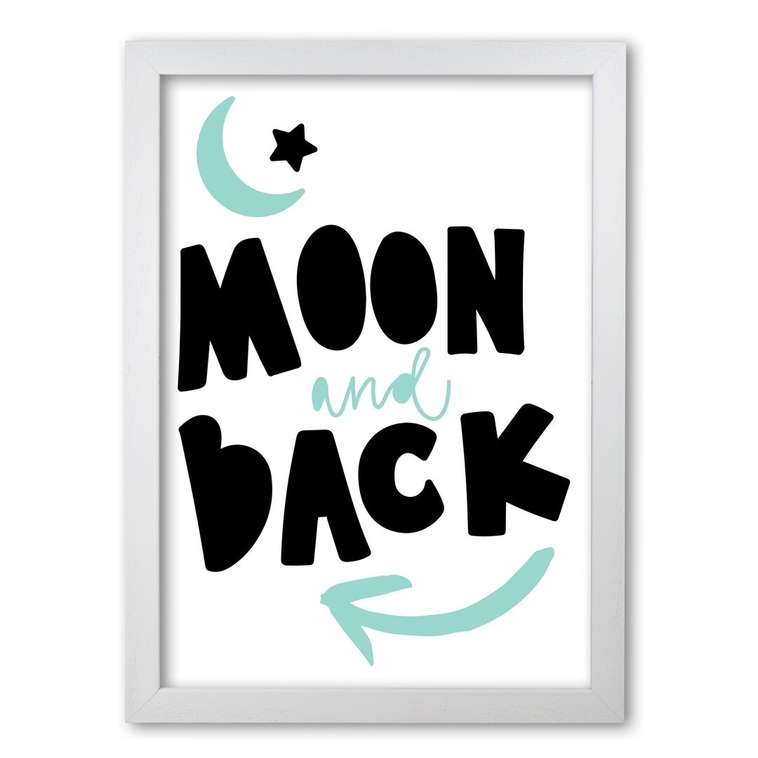 Gerahmtes Poster Moon and Back