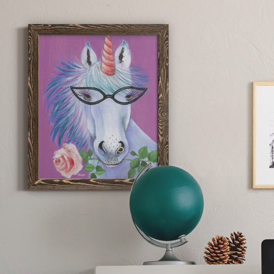 Licorne III - peinture sur toile encadrée