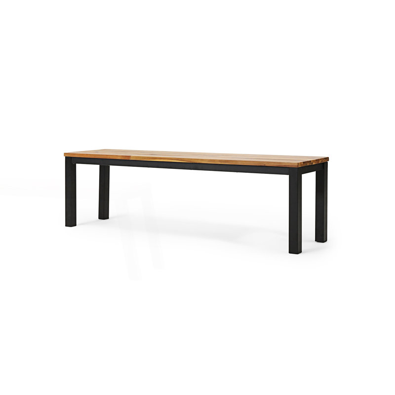 Banc à panneau à lattes