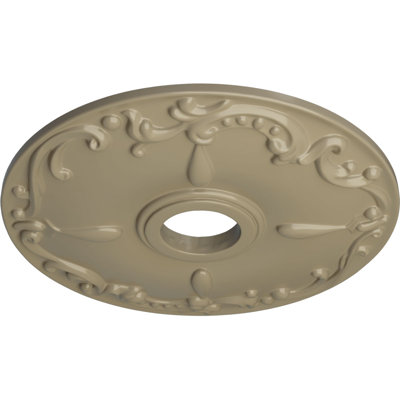 Endurathane Kent Ceiling Medallion, 18"OD x 3 1/2"ID x 1 1/4"P (Fits Canopies up to 5"), Hand-Painted Gobi Desert Finish