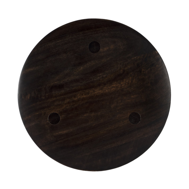 Fluornoy Wood Side Table, Dark Chocolate