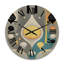 Horloge murale géométrique rétro-1002996140