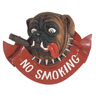 PUB Signe non-chien fumant