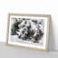 Resting Rhino in Abstract - Picture Frame Painting Print-55598395-55598384