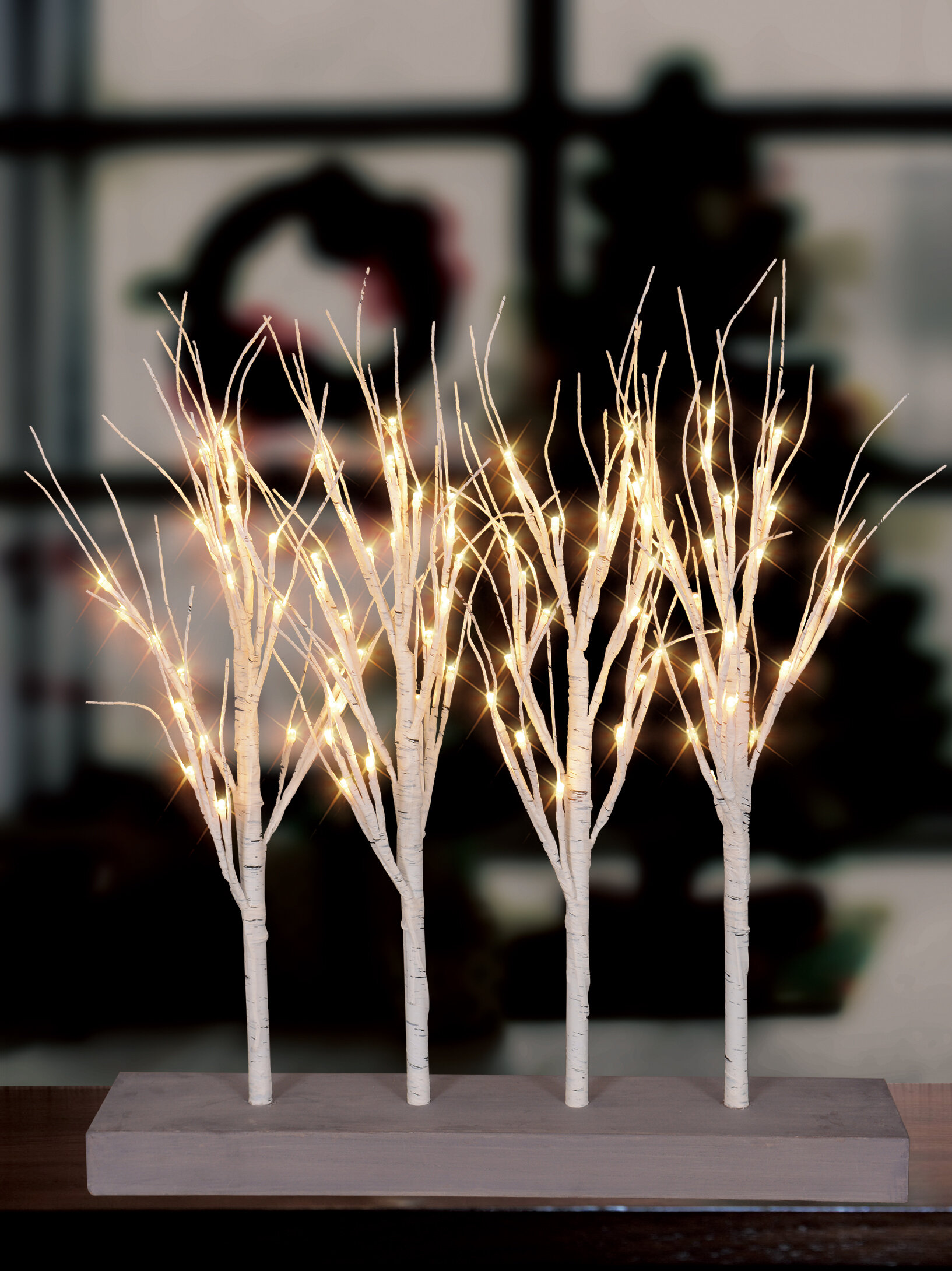 Northlight 6' Lighted Christmas White Birch Twig Tree Outdoor Decoration -  Warm White LED Lights