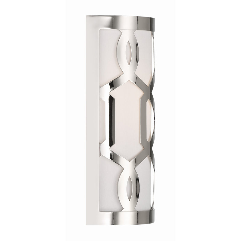 Horrocks Flush Mounted Sconce, Polished nickel