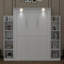 Lit escamotable double avec tablettes et DEL