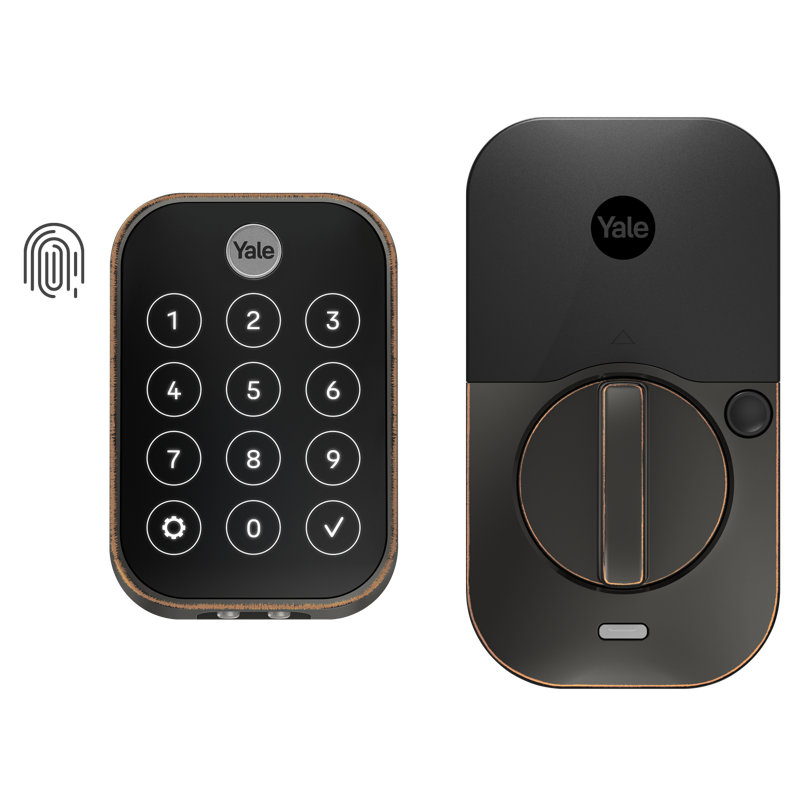 Verrou intelligent à écran tactile 2 touches avec lecteur d'empreintes digitales et Wi-Fi Yure Assure Lock de Yale, Wi-Fi