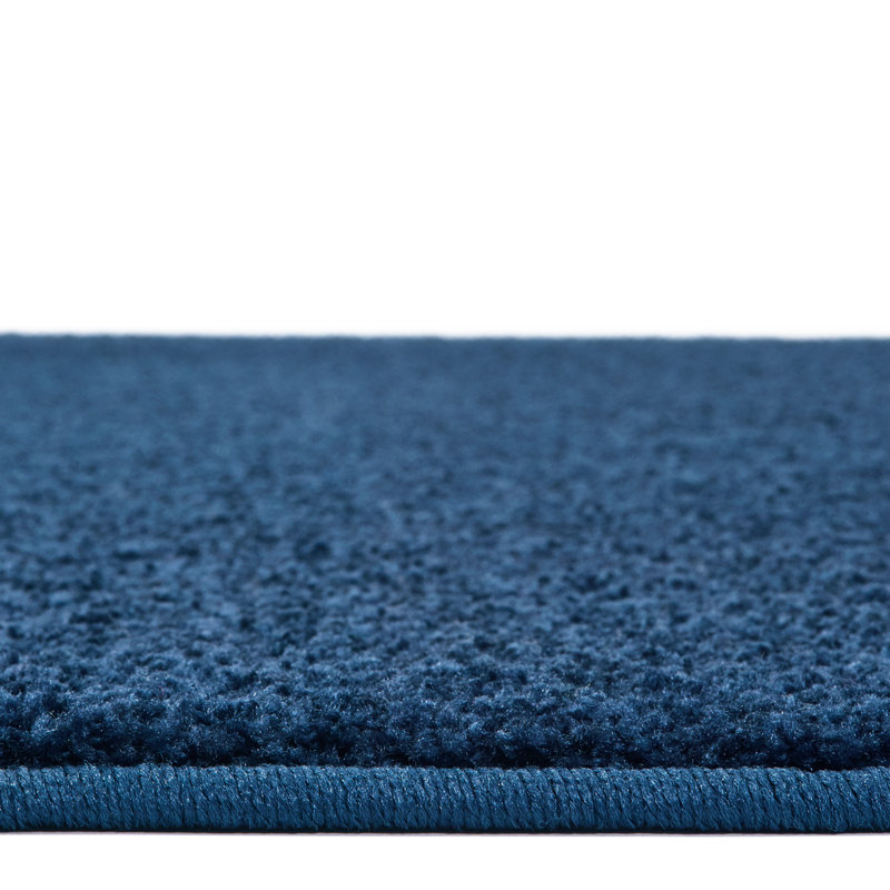 KIDPlush Solids Tufted Deep Sea Blue Area Rug, Rectangle 4' x 6'