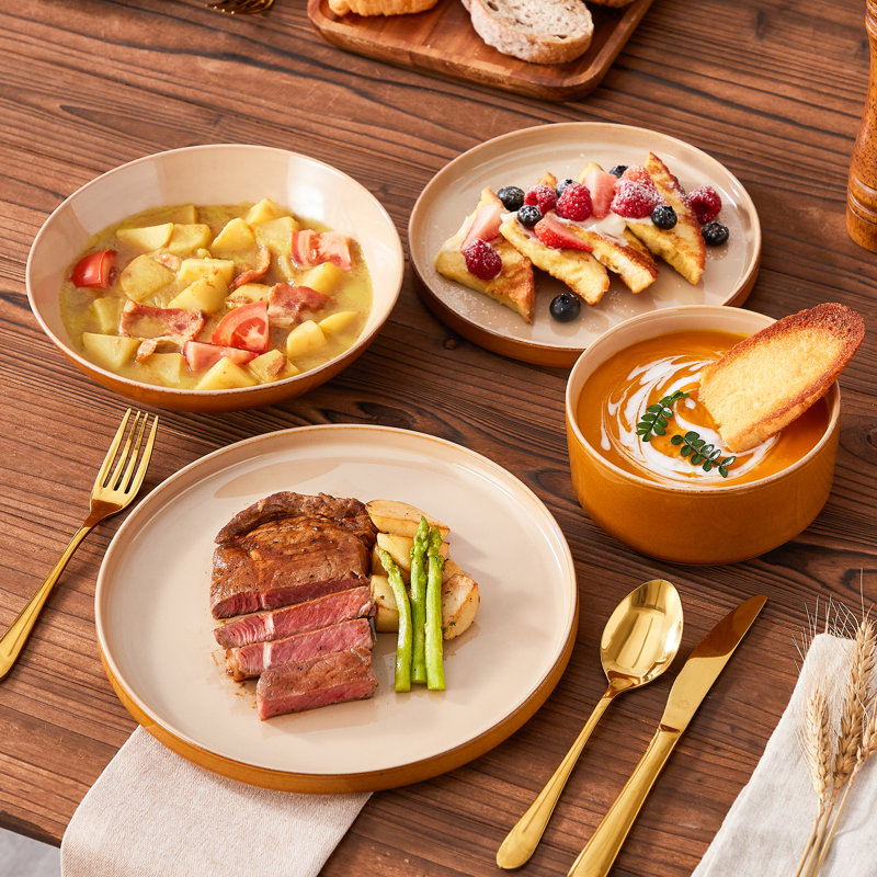 Piece Stoneware Dinnerware Set - Service for 4