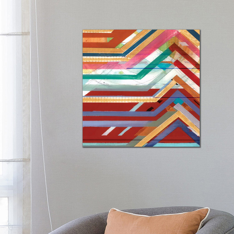 Zig Zag V by Bellissimo Art - Wrapped Canvas Gallery-Wrapped Canvas Giclée, 66.04 cm H x 66.04 cm W x 3.175 cm D
