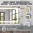 Frameless Anti-fog Led Bathroom Mirror With Frontlight And Backlight, 3 Colors Dimmable Vanity Mirror-1146615476