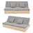 2-Seat Outdoor Wicker Chaise Lounge-86643243