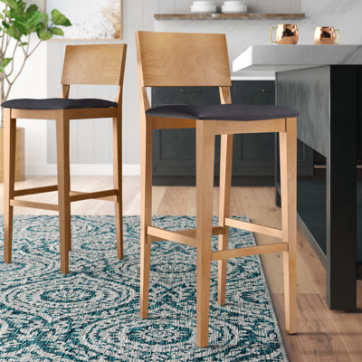 Tabouret 30 "en bois massif Ahreanna