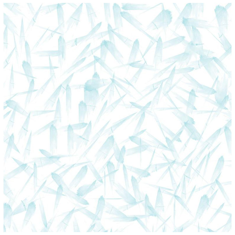 Painted Leaves Abstract Vinyl Wallpaper Roll by Jamie Graney, Island/Blue