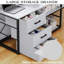 L-Shaped Metal Base Computer Desk-978524070-978524069