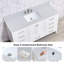 Plateau de meuble-lavabo simple 60 po avec lavabo