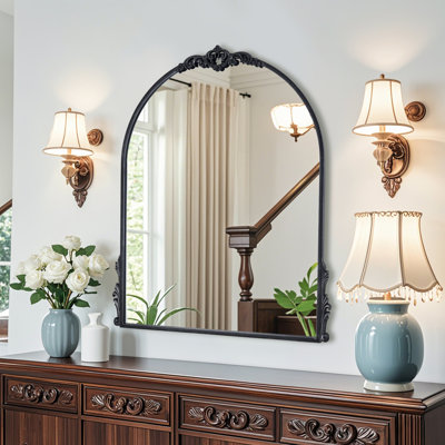 Vignale Vintage Metal Arched Wall Mirror