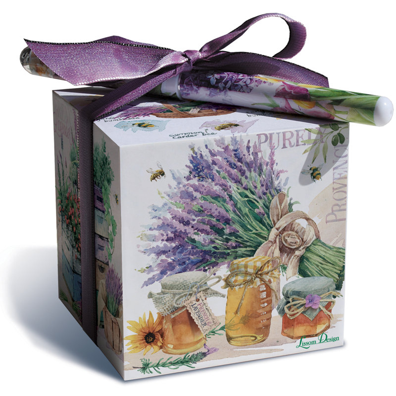 2 Piece Lavender Bee Farm Paper Block Set