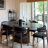 Modern Minimalist Oval Dining Table with Sintered Stone Tabletop & U-Shaped Leg for 6 to 8, Perfect for Kitchen and Living Room-1254452004-1254452005