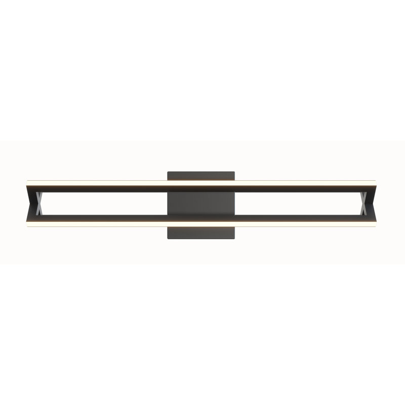 Ensemble de meuble-lavabo Dhouline à DEL 24 W 2400 Lm 120 V, Noir