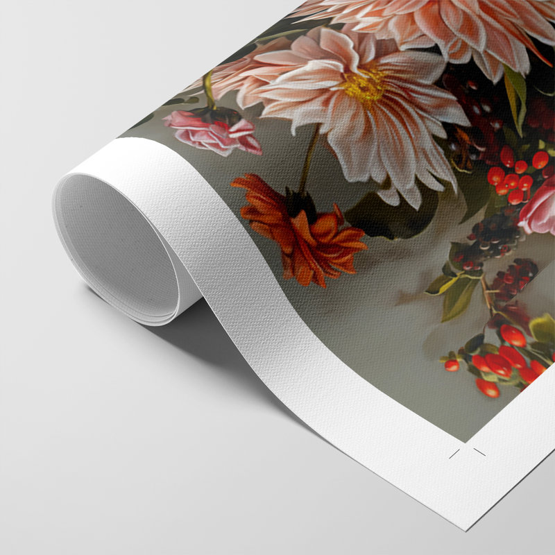 Série FLORAL DCCXLI - Impression sur toile seulement - NON CADRE, H 48 po x l 32 po