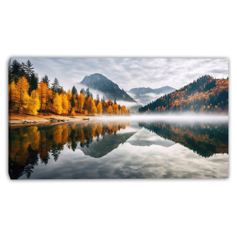 Art mural sur toile Tranquil Autumn Basin, H 20 po x l 36 po