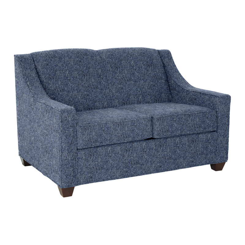 Phillips 52" Square Arm Sofa Bed with Reversible Cushions, Empire Mahogany, Antic Pepper