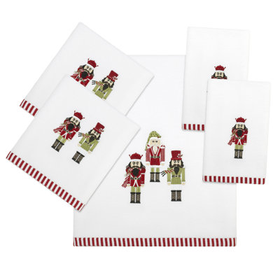Avanti Peppermint Nutcracker 5-Piece Towel Set (B2H2T)