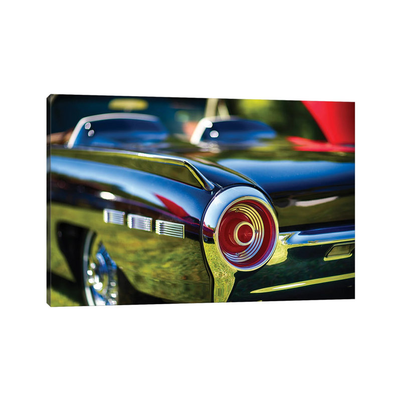 Tail Light Detail Of A 1962 Ford Thunderbird by George Oze - Wrapped Canvas Print, 20.32 cm H x 30.48 cm W