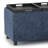 Avalon 42"W Upholstered Contemporary Rectangular Flip-Top Storage Ottoman with Hidden Storage-506279751