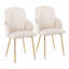 Jaquavia Fabric Upholstered Arm Chair in Cream-911342249-911342254