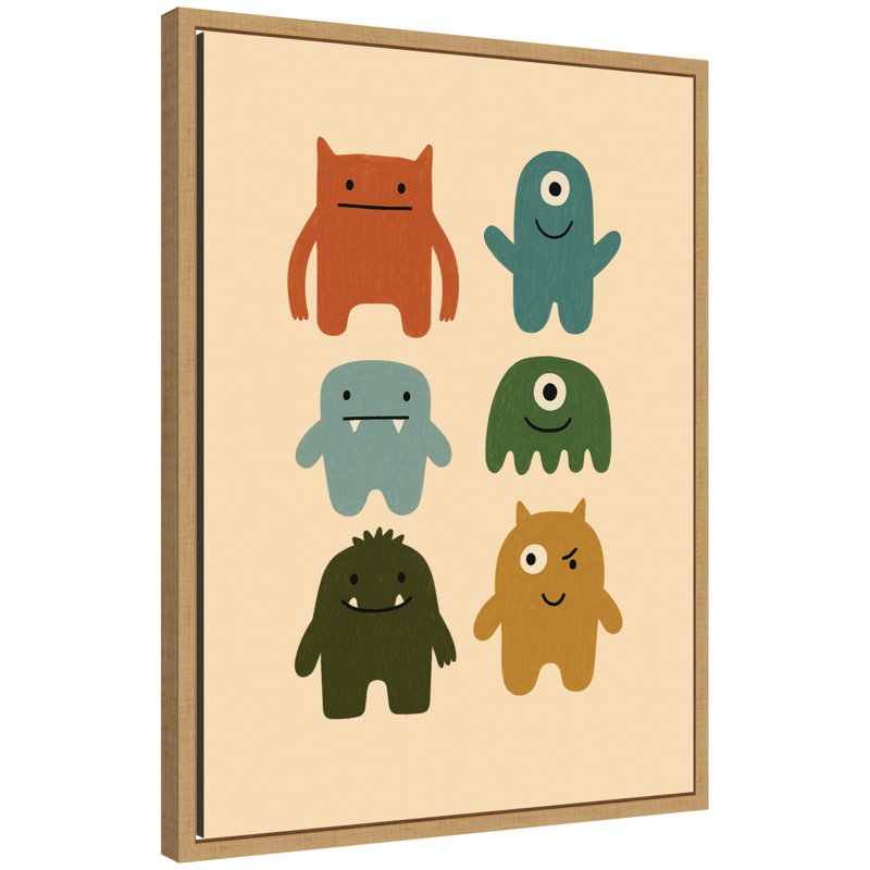 «Monster Arts» par Laura Moss, reproduction d'art sur toile encadrée