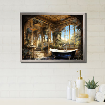 Salle de bain Golden Luxe II - Art mural de salle de bain