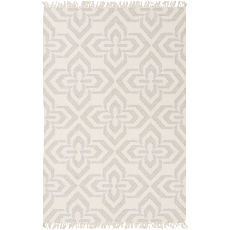 Roselawn Wool Geometric Indoor Rug, Rectangle 4' x 6'