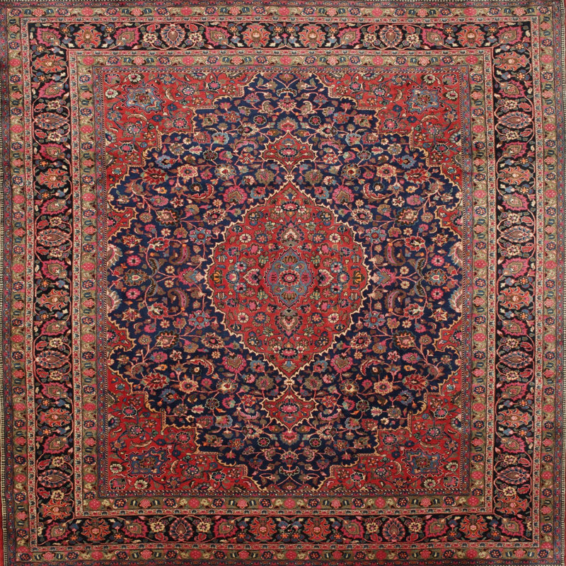 Oriental Indoor Rug, Square 4'